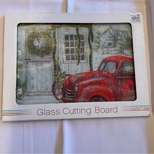 Winter/Christmas Glass cutting board